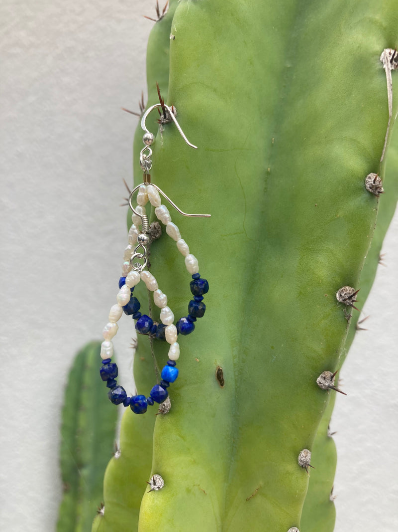Lapis Lazuli & Pearl Mothers Day Loops