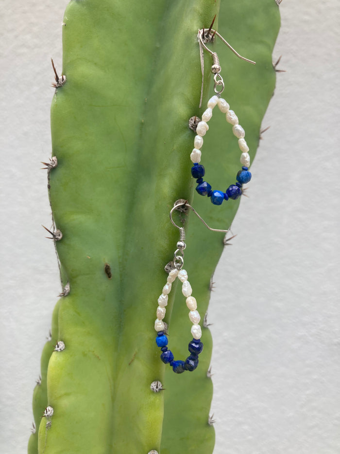 Lapis Lazuli & Pearl Mothers Day Loops